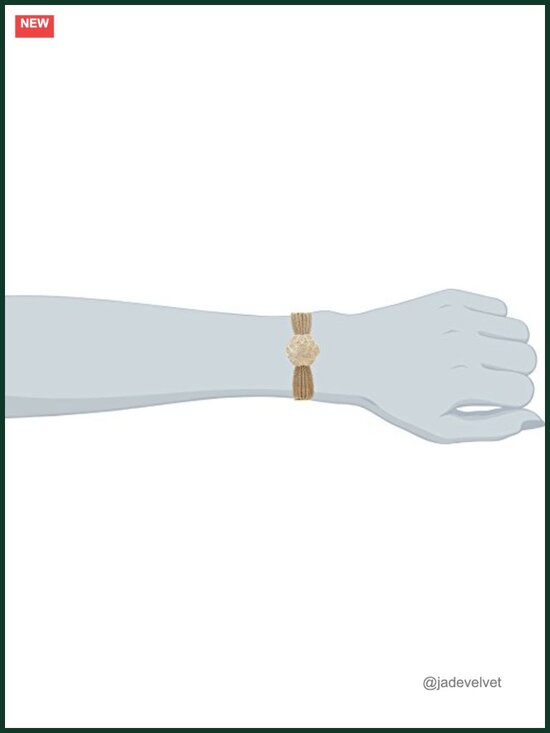 Anne Klein Crystal Accented Womens Watch, Gold-Tone Mesh Bracelet, Quartz